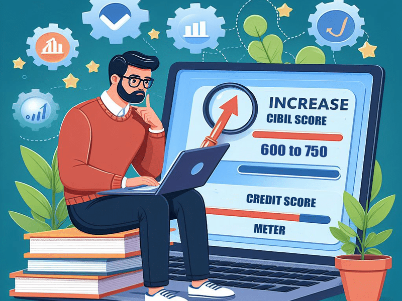 How to Increase CIBIL Score from 600 to 750?
